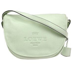 Loewe White Leather Heritage Shoulder Bag